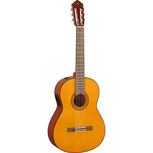 Yamaha CGX122MS Klassische Gitarre mit Vorverstärker und integrierten Sensoren - Spruce natural