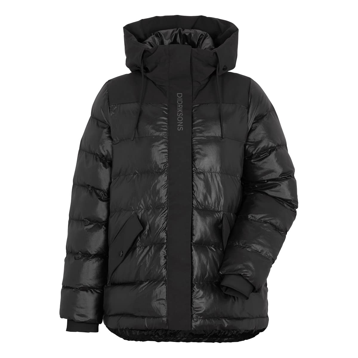Didriksons W Filippa Jacket Schwarz - Modische warme Damen Winterjacke, Größe 36 - Farbe Black