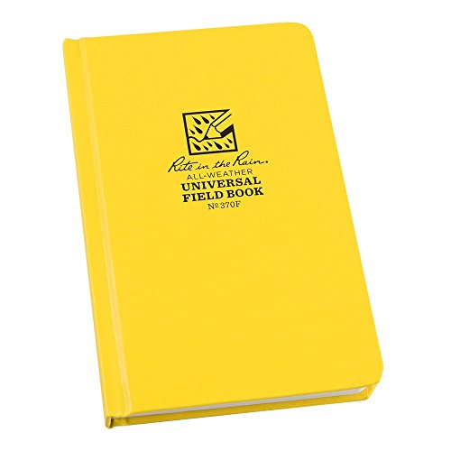 Rite in the Rain Fabrikoid Unisex-Buch für den Außenbereich, wasserfest, Gelb – Größe 100 x 180 cm