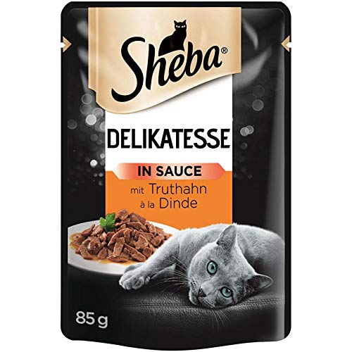 Sheba Delikatesse mit Truthahn in Sauce | 24 x 85g Katzenfutter
