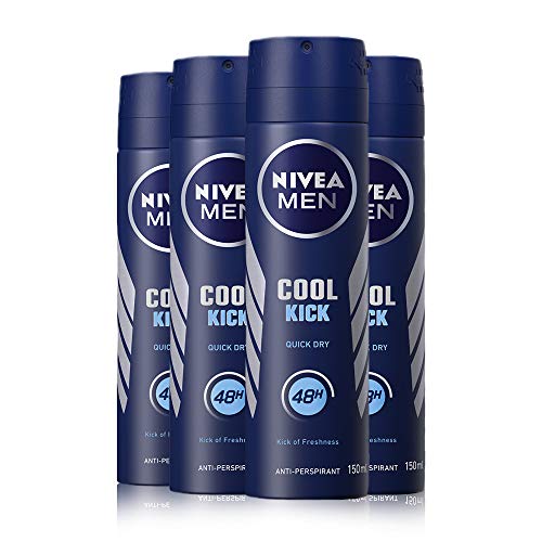 NIVEA Deo Cool Kick 150ml Pack of 4