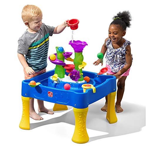 STEP2 Rise & Fall Wasserspieltisch mit Bällen | Wassertisch mit 10-teiligem Zubehörset | Garten Wasser Spieltisch für Kinder oder Indoor Bälle Tisch