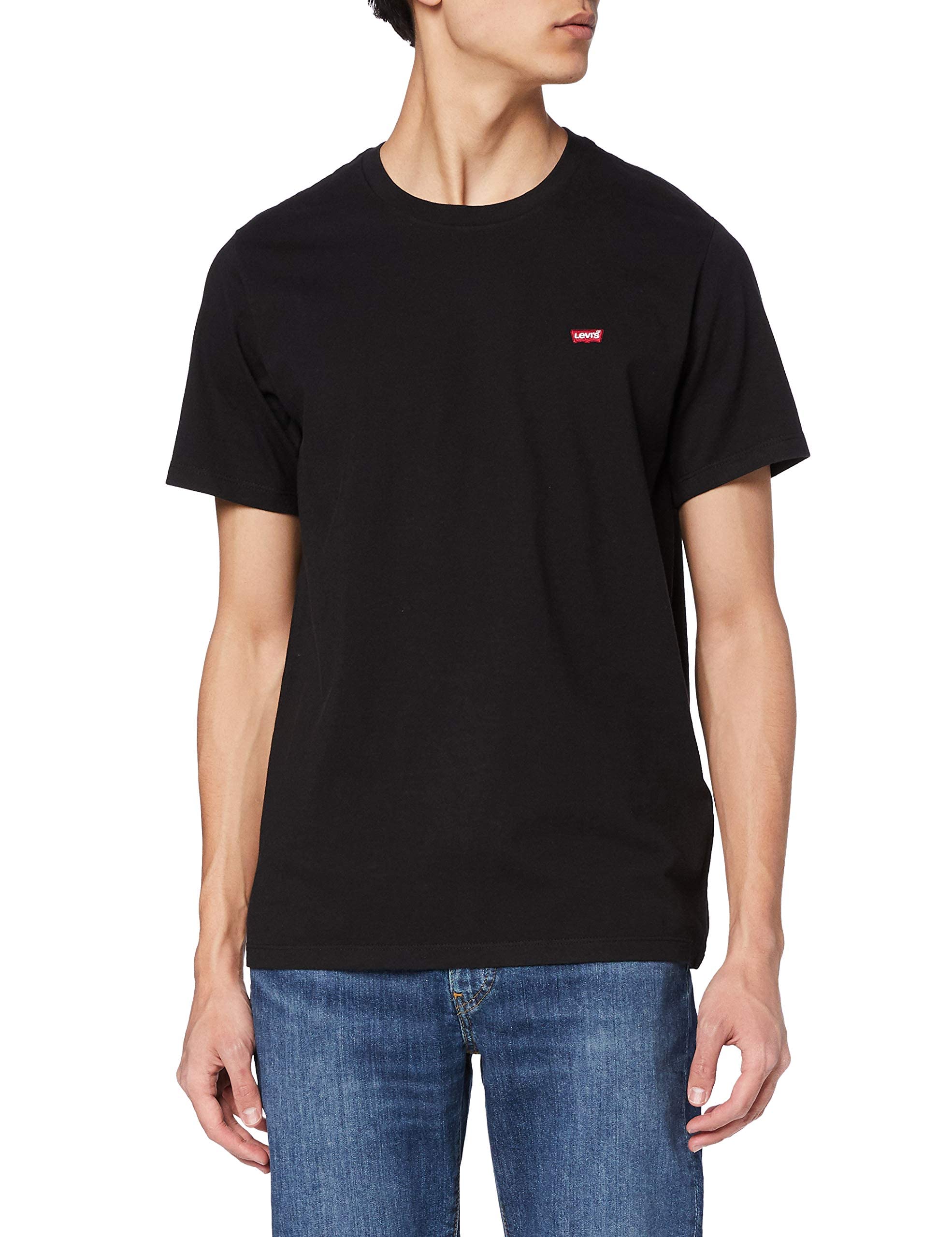 Levi's Herren Ss Original Housemark Tee T-Shirt,Stonewashed Black,L