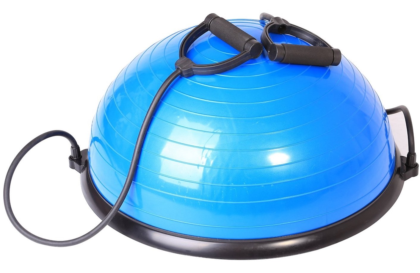SportPlus Balance Ball Halbkugel inkl. Traningsbänder, ca. 62 cm Durchmesser, Balance Trainer für Gleichgewicht & Stabilität, Nutzergewicht bis 120 kg, SP-GB-001