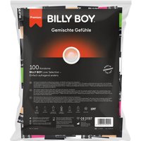 100 BILLY BOY Gemischte Gefühle Mix PREMIUM MIX - transparente Kondome für stimulierenden, längeren, gefühlvollen oder intensiveren Liebesgenuss - Made in Germany