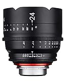 XEEN Cinema 24mm T1,5 Sony E Vollformat Objektiv MF Cine Video Lens für hohe Auflösungen mit Follow Focus Zahnkränze