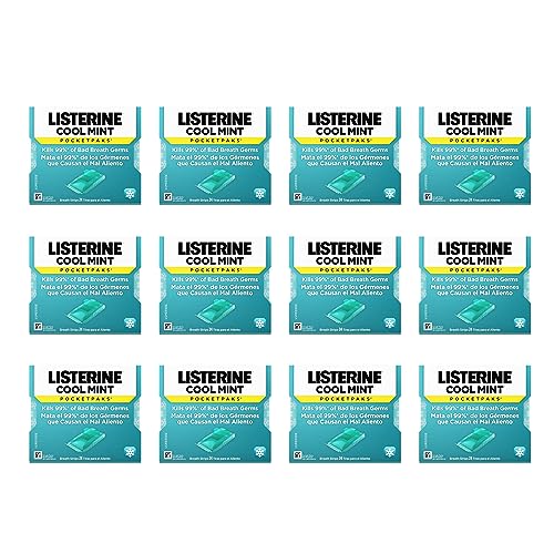 Listerine  Pocketpaks Atem Strips Cool Mint 24 Stück (12er-Pack)