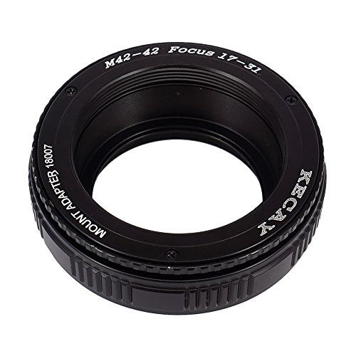 KECAY® Objektiv Adapter Ring M42 (42mm) an 42mm Mount Focusing Helicoid Ring Adapter 17mm - 31mm