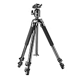Mantona Basic Scout Makro Fotostativ, Kamerastativ bis 153cm, ideal für Makro durch umkehrbare + 2. kurze Mittelsäule, sehr vielseitig für Outdoor Fotografie und DSLR Kamera, kompakt stabiles Stativ