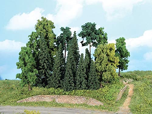 Heki 1957 Mischwald H0 - 20 Bäume + Tannen, 7-18 cm