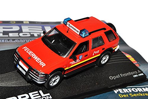 Ixo Opel Frontera A Rot Feuerwehr Offenbach 1991-1998 Inkl Zeitschrift Nr 99 1/43 Modell Auto