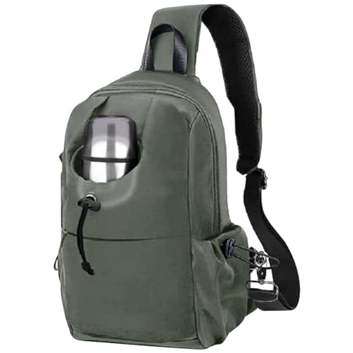 LYEAA Multifunktionale Brusttasche für Herren – Geräumige Sport-Gürteltasche für Reisen und Wandern mit Mehreren Taschen