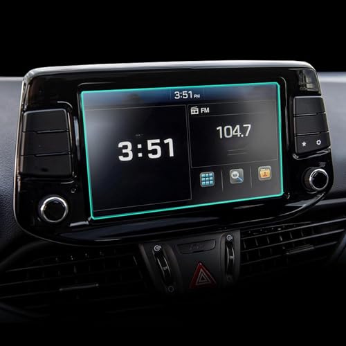 JiAQen Navigation Displayschutzfolie Auto Für Hyundai i30 Fastback N 2018 19 2020,Kratzfest Navigation Schutzfolie Auto Navi Folie Zubehör,B/207X126mm 1PCS.