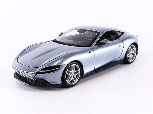 Bburago Race & Play 18-26029 kompatibel mit Ferrari Roma, metallic-grau, 2020, 1:24, Fertigmodell…
