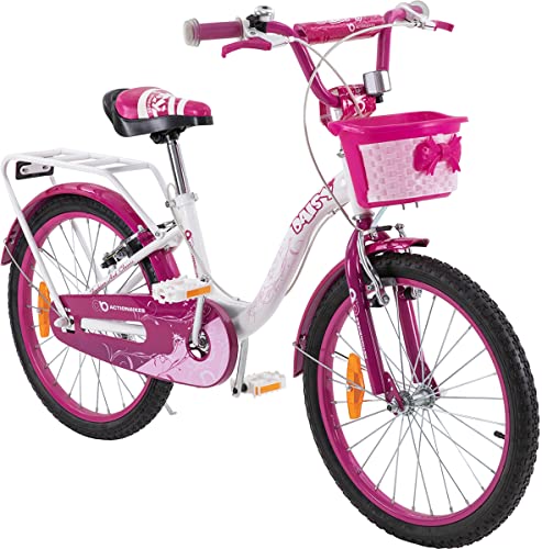 Actionbikes Kinderfahrrad - 12/16 / 20 Zoll - V-Break Bremse vorne - Stützräder - Luftbereifung - Ab 2-9 Jahren - Jungen & Mädchen - Kinder Fahrrad - Laufrad - BMX - Kinderrad (Daisy 20 Zoll)