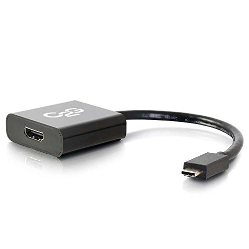 C2G USB Adapter, USB C auf Display Port Adapter Konverter Schwarz Kabel to Go 29474