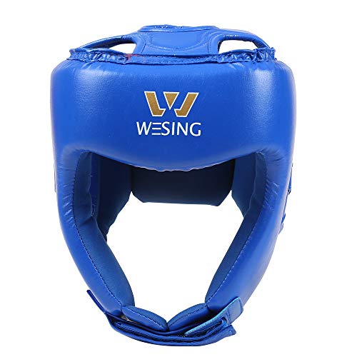 W WESING Kopfschutz für Kampfsport/Kampfsport - blau - L