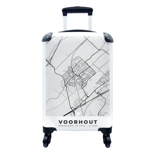 Koffer - 35x55 cm - Karte - Voorhout - Stadtplan