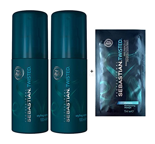 Sebastian Twisted Curl Reviver Spray 2x100ml + Shampoo Sachet 15ml