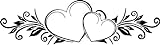 EmmiJules Wandtattoo Blumenranke Hochzeit Schlafzimmer Wohnzimmer Herz Liebe - Made in Germany - verschiedene Größen und Farben - Valentinstag Aufkleber Sticker Ornament (175cm x 50cm, schwarz)