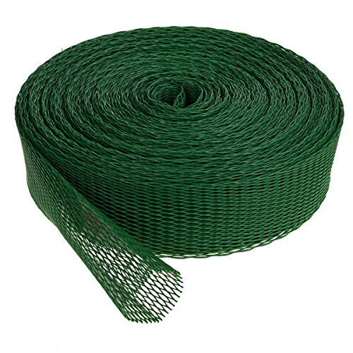 HaGa® 50 m Verpackungsnetz Netzschlauch Schutznetz Ø 100-200 mm | Farbe Grün | Oberflächenschutznetz | Netzbeutel | wiederverwendbar | Meterware