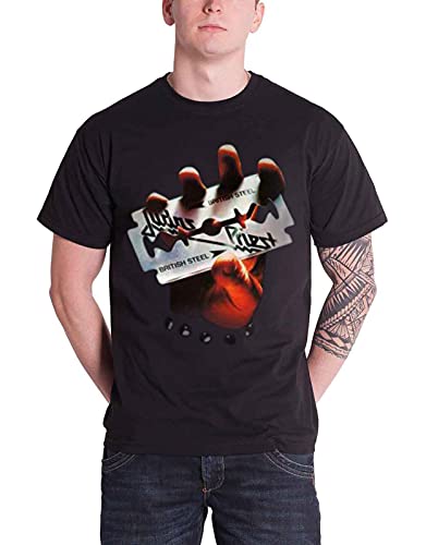 Rockoff Trade Herren British Steel T-Shirt, Schwarz, XL