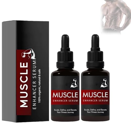 Aexzr Muscle Enhancer Serum, Muscle Pump Enhancer Serum, Muscle Sculpting Serum, Muscle Gaining Serum, Sweat and Fat Burning Serum, Muscle Enhancer Serum for Women and Men (2pcs)