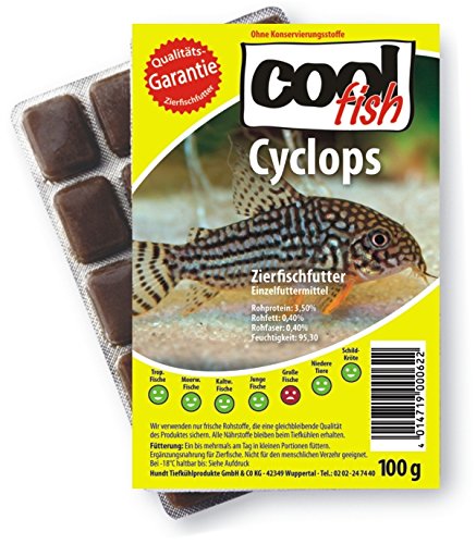 Cool Fish Cyclops, 15 x 100g-Blister, Fisch-Frostfutter, Aquarium, Aquaristik, Fischfutter