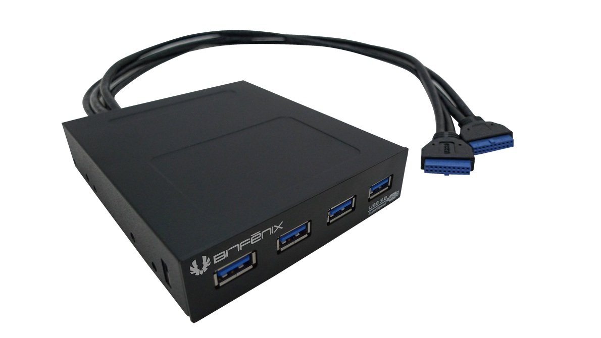 BitFenix BFA-U3-K435-RP extern Front Panel (8,9 cm (3,5 Zoll), 4X USB 3.0) schwarz