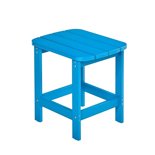 NEG Design Adirondack Tisch Marcy (blau) Westport-Table/Beistelltisch aus Polywood-Kunststoff (Holzoptik, wetterfest, UV- und farbbeständig)