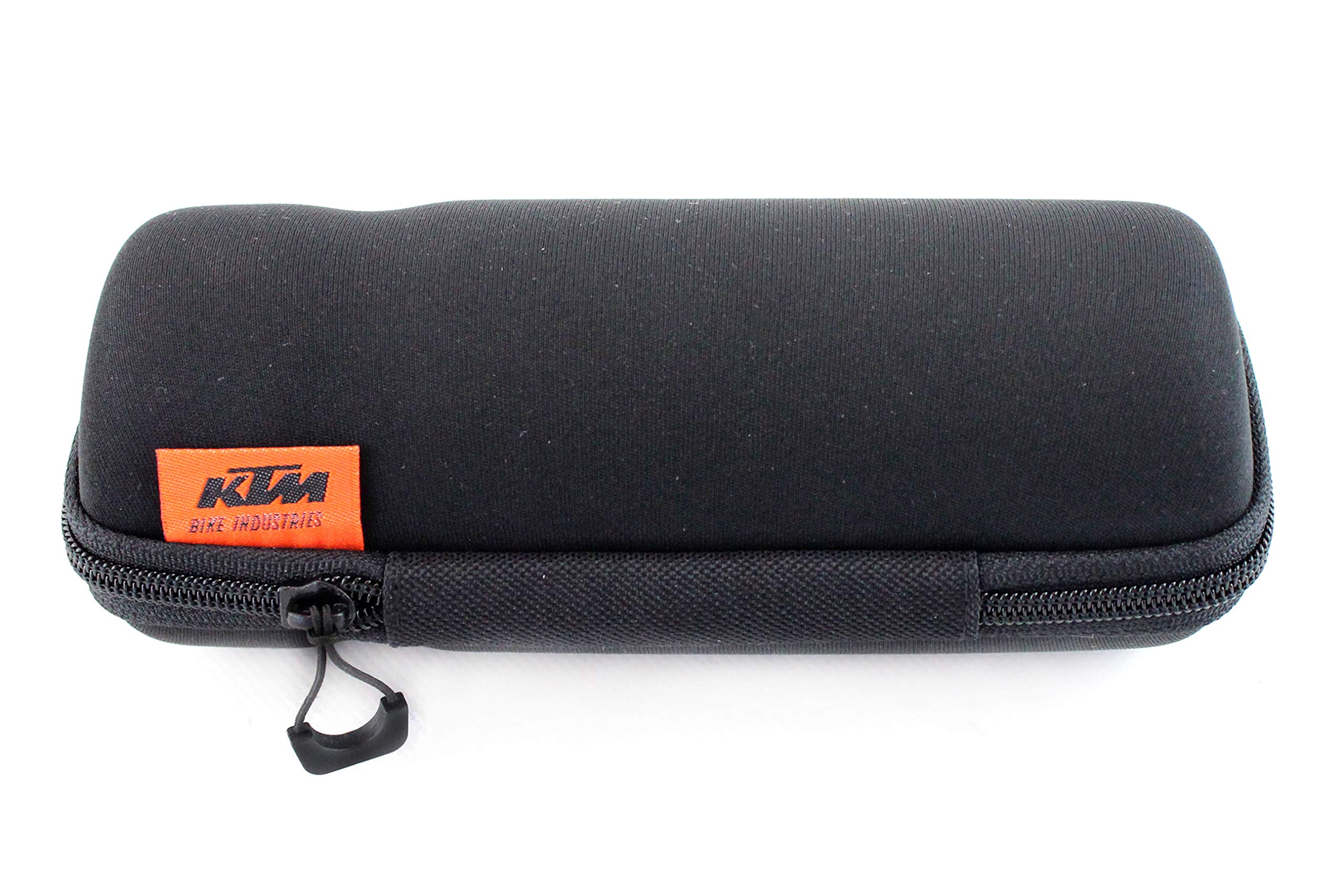 KTM Fahrrad Werkzeugbox, Tasche für kleine Gegenstände, Durchmesser 72mm, passt in Flaschenhalter, Farbe schwarz, wasserabweisend