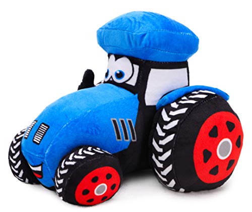 Toyland® 21 cm (8 Zoll) Plüsch-Traktor - Dekoration für Jungenschlafzimmer (BLAU)