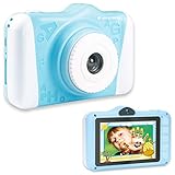 AGFAPHOTO Kinderkamera Realikids Cam 2 Digitalkamera für Kinder mit SD-Kartenslot für bis zu 32GB | 3,5'' LCD-Bildschirm | Lithium-Akku und ergonomisches Design | Kamera für Kinder Blau