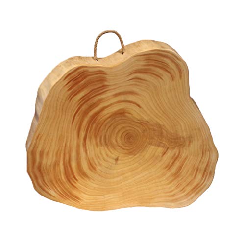 Ginkgo Holz Schneidebrett, Unregelmäßige Form 5 cm Dickes Küchenschneidebrett, Gemüse/Obst/Käse/Brot/Pizza Schneidebrett Tablett, Geschenk Für Freunde Und Familie