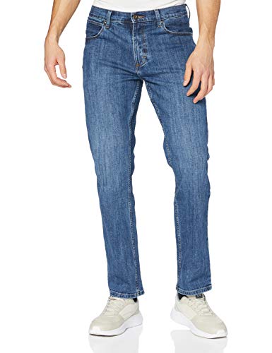 Wrangler Herren Authentic Straight fit Jeans, Blau (Mid Stone 14V), 42W / 32L