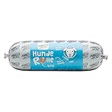 PURBELLO Hunde-Rolle Lamm mit Möhren & Erbsen - Monoprotein Hundefutter mit hohem Fleischanteil - Nassfutter für Hunde - Hundewurst schnittfest & getreidefrei - 8 x 800 g