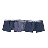 Mustang Men's Retro Shorts 3 Pack, Boxer Shorts, Pants, True Denim, S-XL: Colour: Navy/Weiß/Rot | Size: Medium