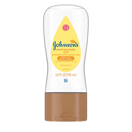 Johnson's Baby Oil Gel, Shea & Cocoa Butter, 6.5 Ounce (Pack of 6) by Johnson's Baby