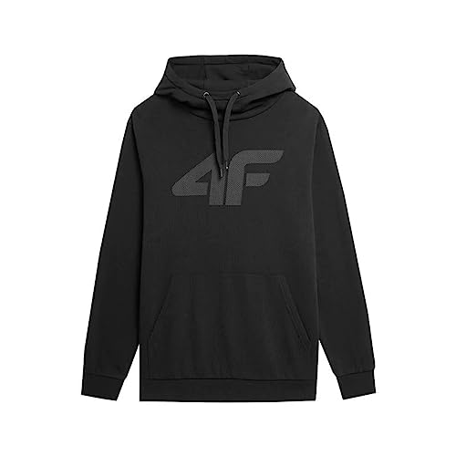 4F - 4F Logo Sweatshirt Hoodie - Hoodie Gr XL schwarz