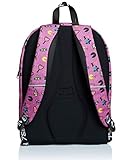 RUCKSACK OUTSIZE SEVEN ALPHA BEAT Backpack für Schule, Uni & Freizeit, Geräumige Schultasche für Teenager, Mädchen und Jungen, mit Organizer, schwarz, praktisch, italienisches Design, rosa