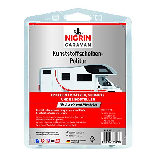 NIGRIN 20119 Caravan Kunststoffscheibenpolitur für Acryl- und Plexiglas