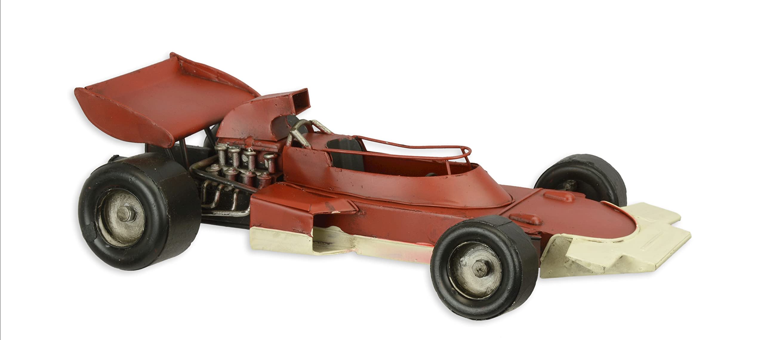 Nostalgie - Modell Rennwagen Formel1 ROT Blechauto Retro-Deko Modellauto