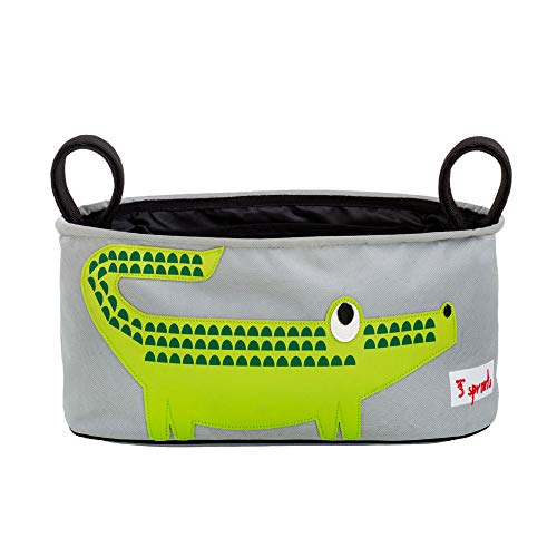 3 Sprouts Krokodil Kinderwagentasche, Grün