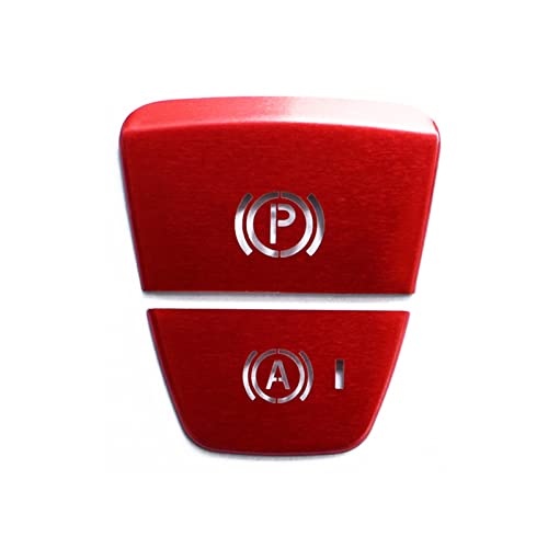 Aufkleber wechseln Auto-Innenknopf-Aufkleber Parkhandbremse Aufkleber Handbremse Patch Kompatibel Mit Volvo Für XC60 XC90 S90 V90 V60 S60 (Color : Red)