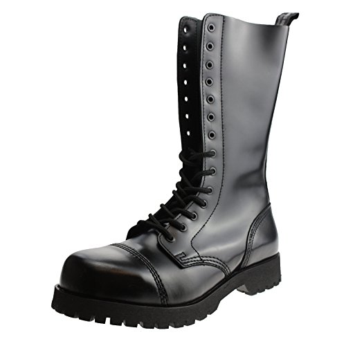 Boots & Braces - 14 Loch Stiefel Rangers Schwarz Größe 44 (UK10)