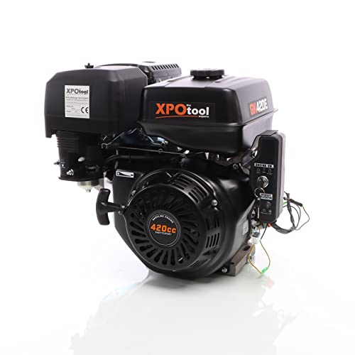 XPOtool GK420 Benzinmotor 8,8 kW (15PS) 420ccm 25mm Kurbelwelle mit E-Start für Karts, Rasenmäher