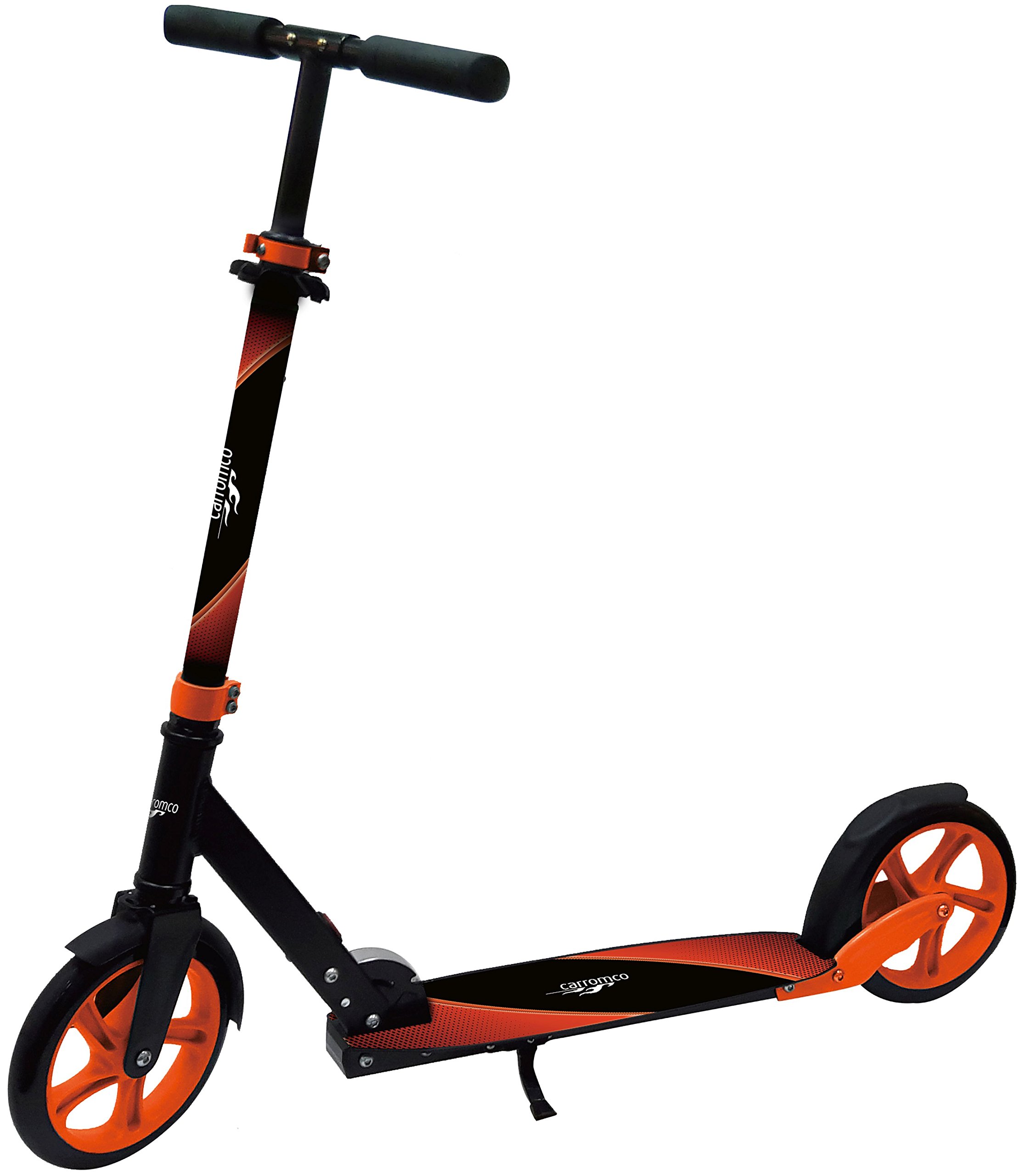 Carromco – Scooter XT-200 - Big Wheel Scooter - Lenkerhöhe: 87-101cm, City Roller mit patentiertem 1-klick Klappmechanismus, tiefergelegtem Deck und großen Reifen, ab 8 Jahre