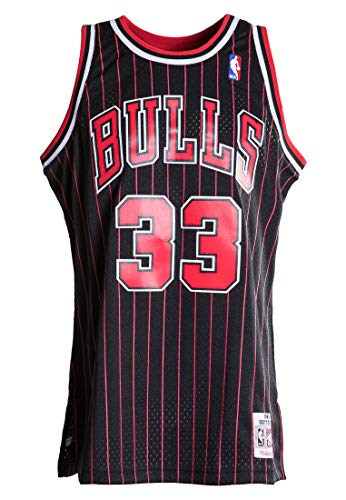 Mitchell & Ness NBA Chicago Bulls Scottie Pippen Trikot Herren schwarz/rot, M