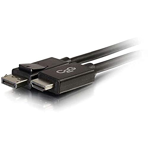 C2G 15ft (4.5m) DisplayPort™ Male to HDMI® Male Adapter Cable - Black Compatible with Lenovo, HP, Dell, AMD and NVIDIA