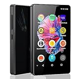 Luoran Kinder MP3 Player mit Spotify,Amazon Musik,Browser(Entfernbar),4.0" IPS Display MP4 Tragbar Musik Player mit Bluetooth&WiFi, Voller Touchscreen Lautsprecher,Metallrahmen-Glas Back Up to 256GB